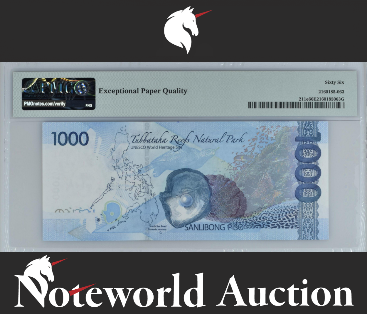 Philippines 1000 2019-21 P 211e 1 MILLION - 1000000 UNC PMG 66 EPQ 3rd TOP POP