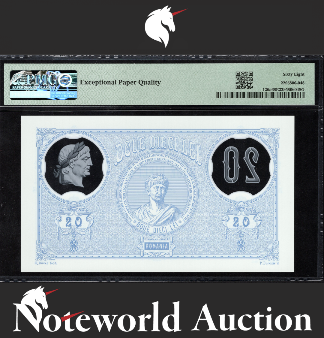 Romania Banca Commemorative 20 Lei 2021 P 126a Polymer UNC PMG 68 EPQ