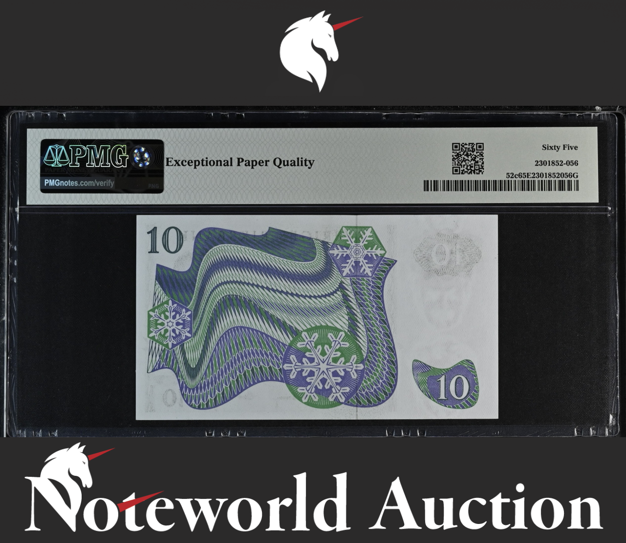 Sweden Sveriges Riksbank 10 Kronor 1971-75 P 52c UNC PMG 65 EPQ