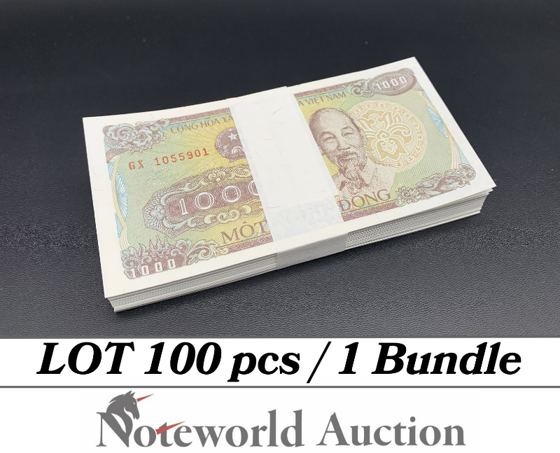 VIET NAM VIETNAM 1000 Dong 1988 P 106 Lot 100 pcs Bundle UNC
