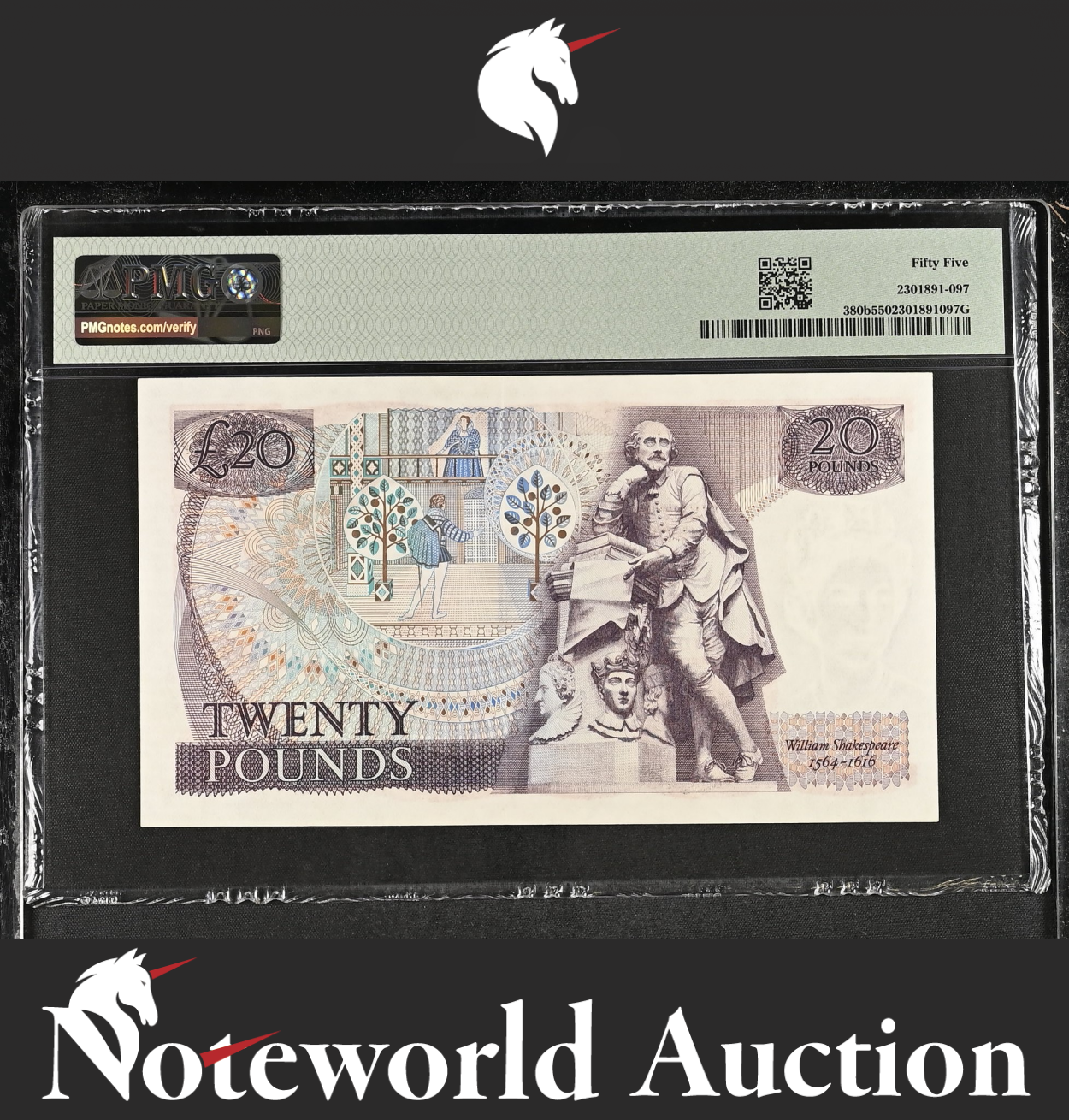 Great Britain Bank of England £20 ND (1970-80) P 380b AU PMG 55