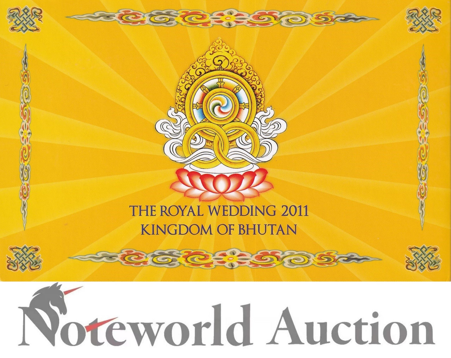 BHUTAN Commemorative 100 Ngultrum 2011 P 35 With Folder UNC