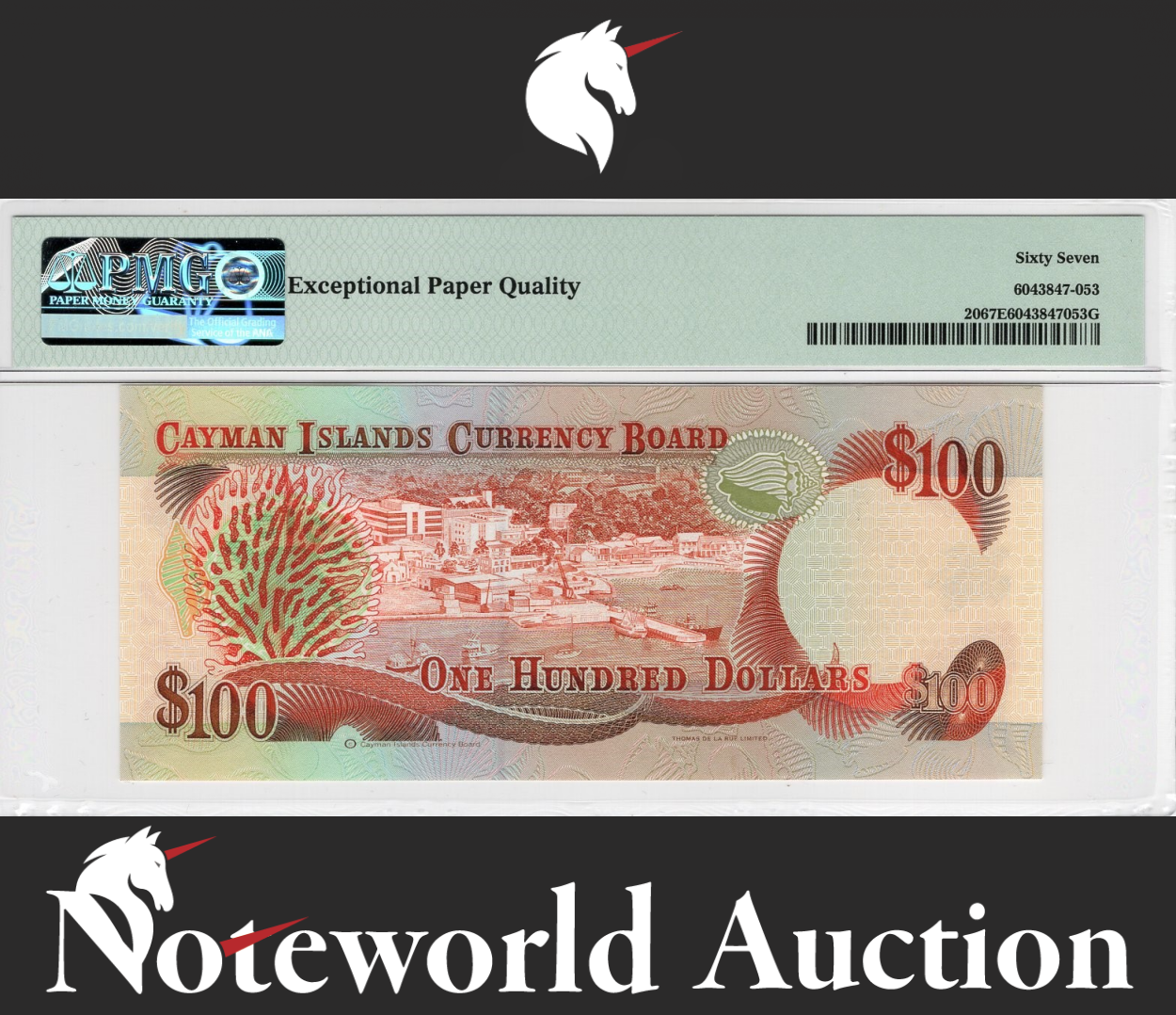 Cayman 100 Dollars 1996 P 20 UNC PMG 67 EPQ