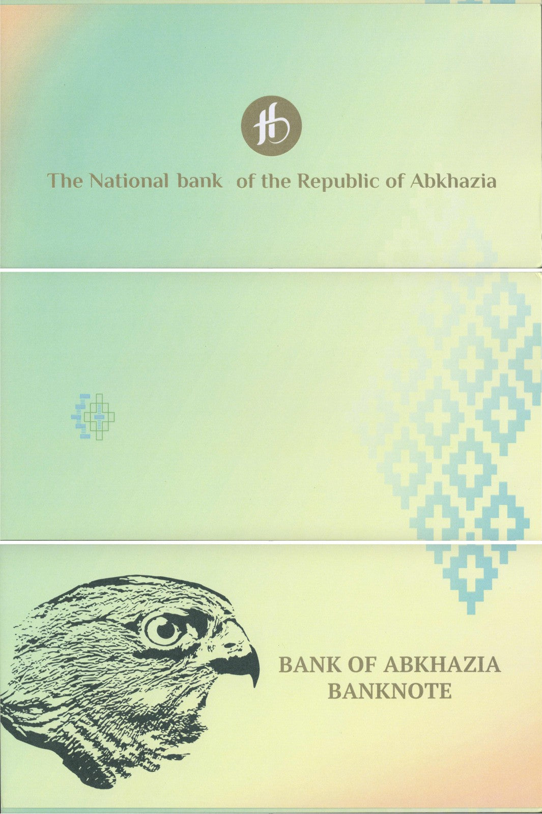 ABKHAZIA Commemorative 25 Apsar 2023 P 2 With Hand Signed Folder UNC