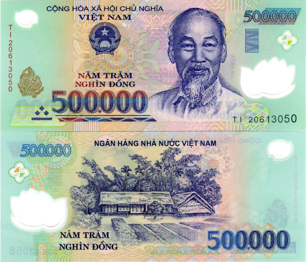 VIET NAM VIETNAM 500000 Dong 2020 P 124 Polymer REAL UNC