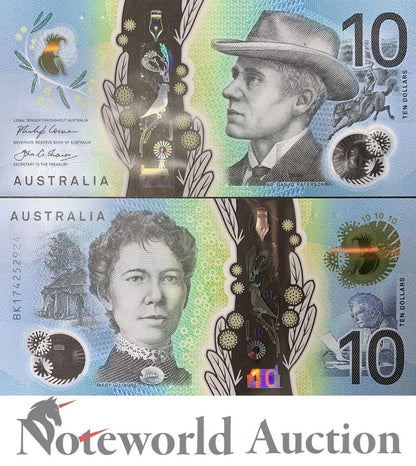 AUSTRALIA 10 Dollars 2017 P 63 Polymer UNC
