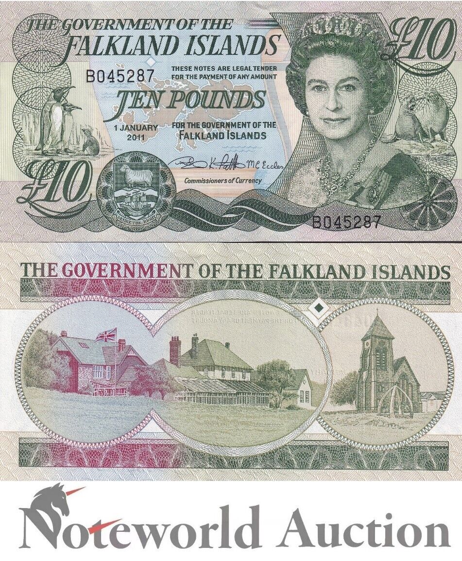 FALKLAND ISLANDS 10 Pounds 2011 P 18 UNC