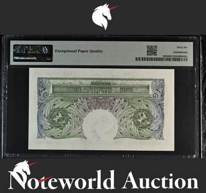 Great Britain Bank of England £1 ND (1949-55) P 369b UNC PMG 66 EPQ 3rd TOP POP