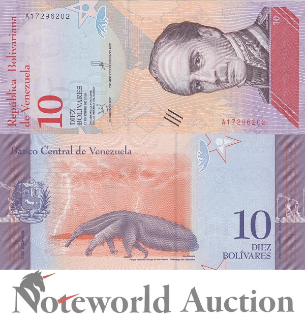 Venezuela 10 Bolivares 2018 P 103 UNC