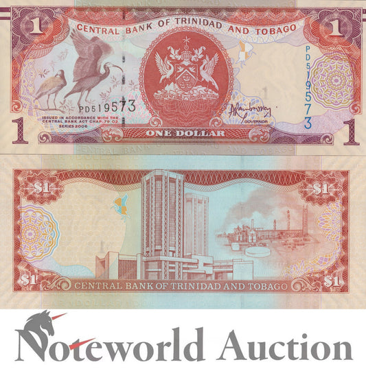 TRINIDAD & TOBAGO 1 Dollar 2006 P 46A UNC
