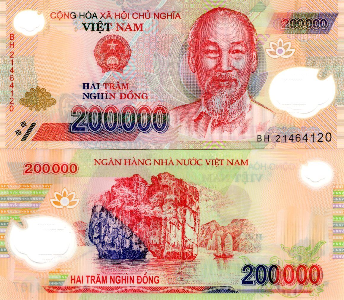 VIET NAM VIETNAM 200000 Dong 2021 P 123 Polymer UNC