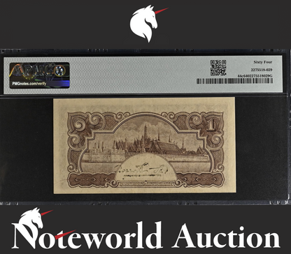 Thailand Japanese Intervention WWII 1 ND 1942-1944 P 44c LOW No. 874 UNC PMG 64