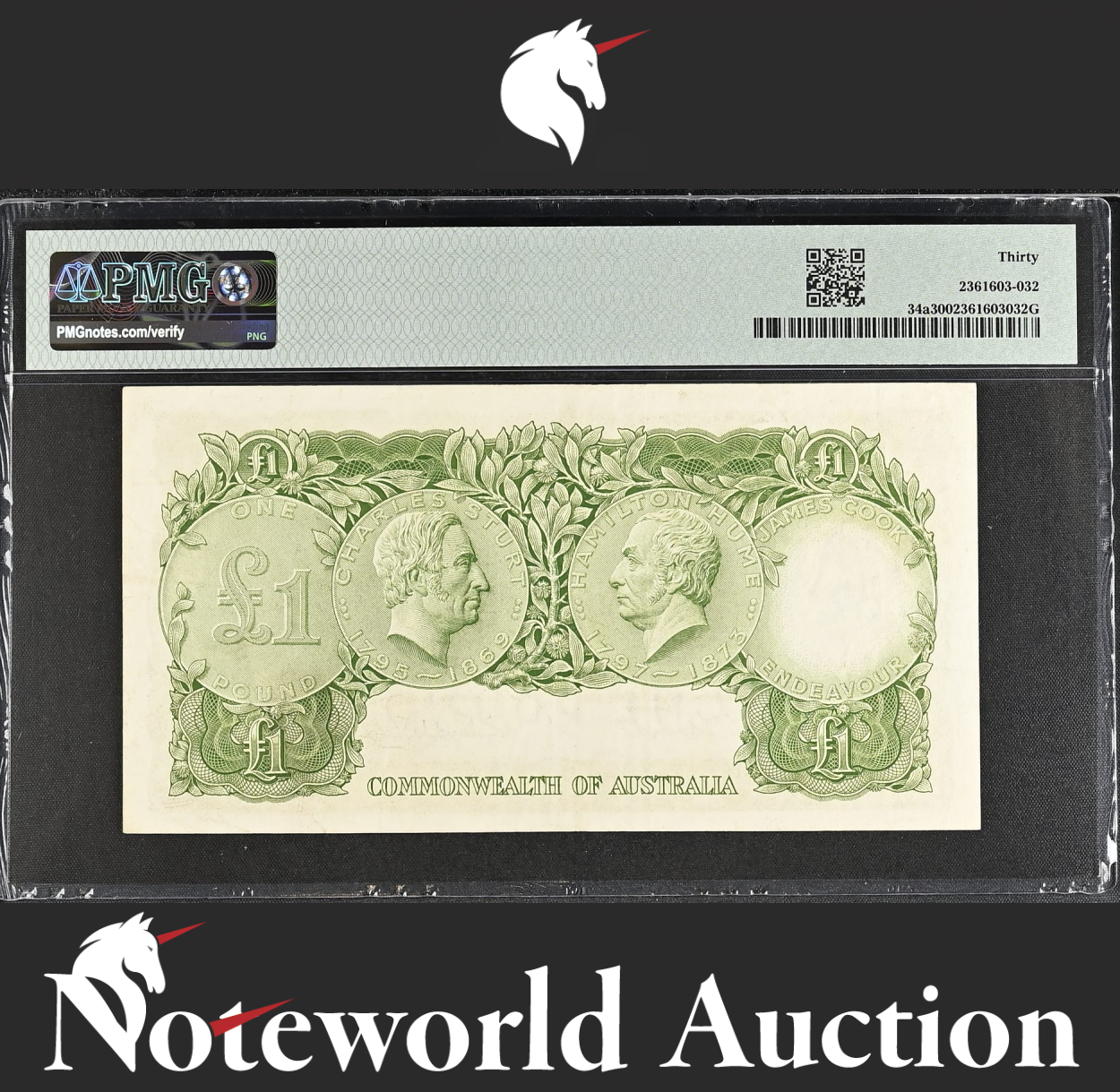 Commonwealth of Australia Reserve Bank 1 Pound ND (1961-65) P 34a VF PMG 30