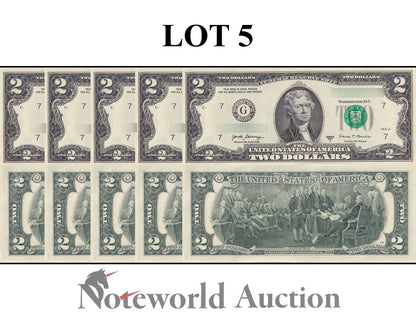 UNITED STATES USA Lot 5 pcs 1/20 Bundle - 2 2017A P 545 ''G'' Chicago IL UNC