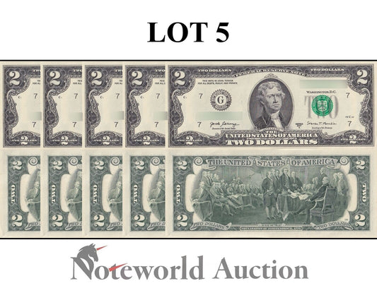 UNITED STATES USA Lot 5 pcs 1/20 Bundle - 2 2017A P 545 ''G'' Chicago IL UNC