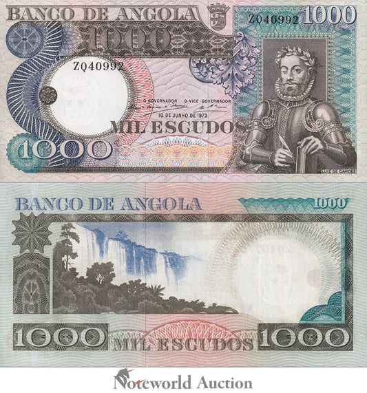 ANGOLA 1000 Escudos 1973 P 108 UNC