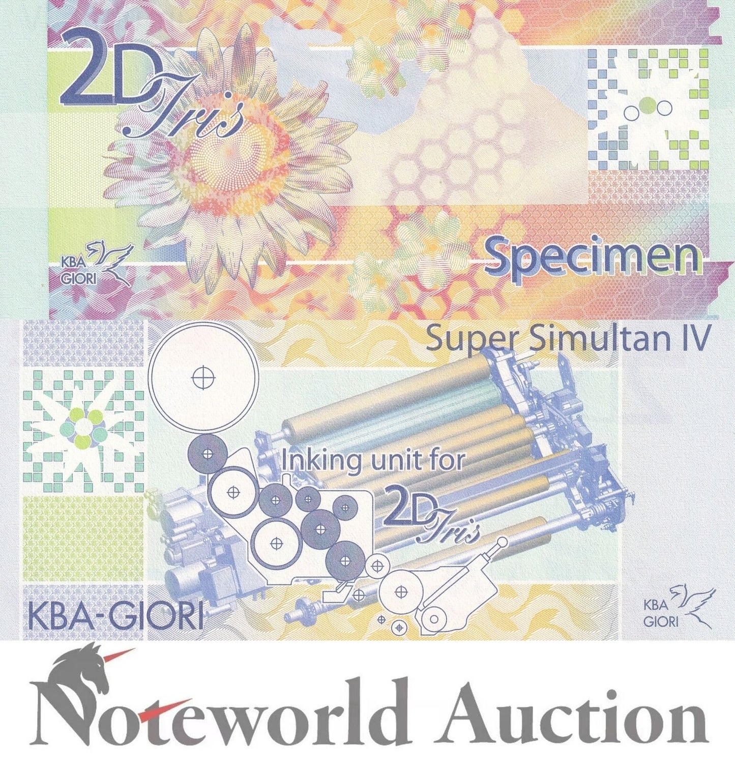 KBA GIORI TEST NOTE - Super Simultan IV 2D-Iris Specimen Small Size