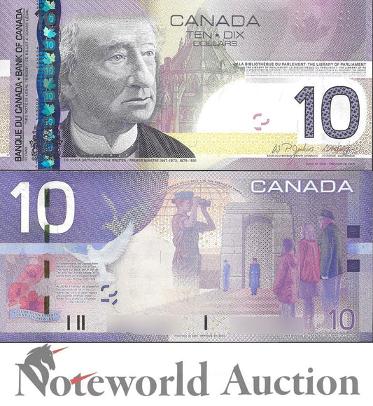 CANADA 10 Dollars 2004 / 2005 P 102Aa BC-68a-i UNC