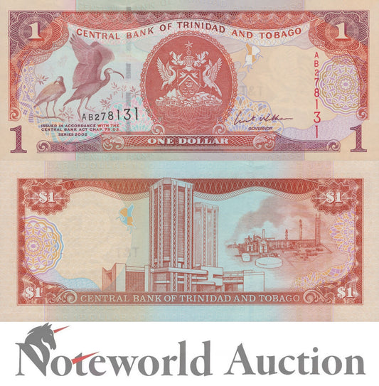 TRINIDAD & TOBAGO 1 Dollar 2002 P 41 UNC