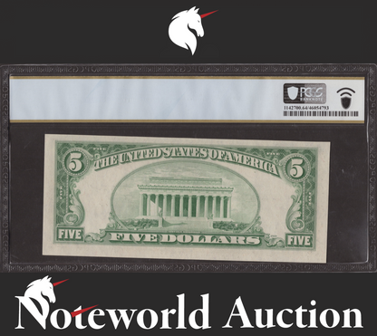 UNITED STATES USA 5 Dollars 1953A Fr 1656 UNC PCGS 64 PPQ