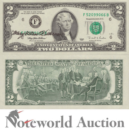 UNITED STATES OF AMERICA USA 2 Dollars 1995 P 497 With Folder UNC