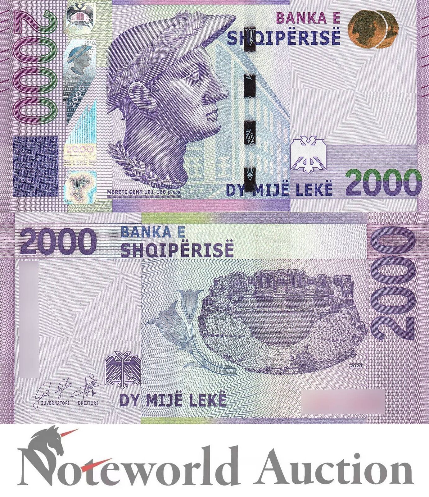 ALBANIA 2000 Leke 2020 P 79 UNC