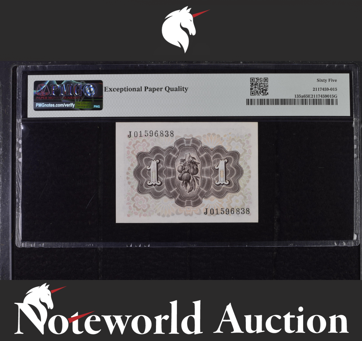Spain Banco de Espana 1 Peseta 1948 P 135a UNC PMG 65 EPQ