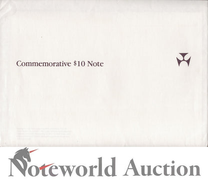 AUSTRALIA 10 Dollars 1988 P 49a Commemorative Polymer Prefix AA With Folder UNC