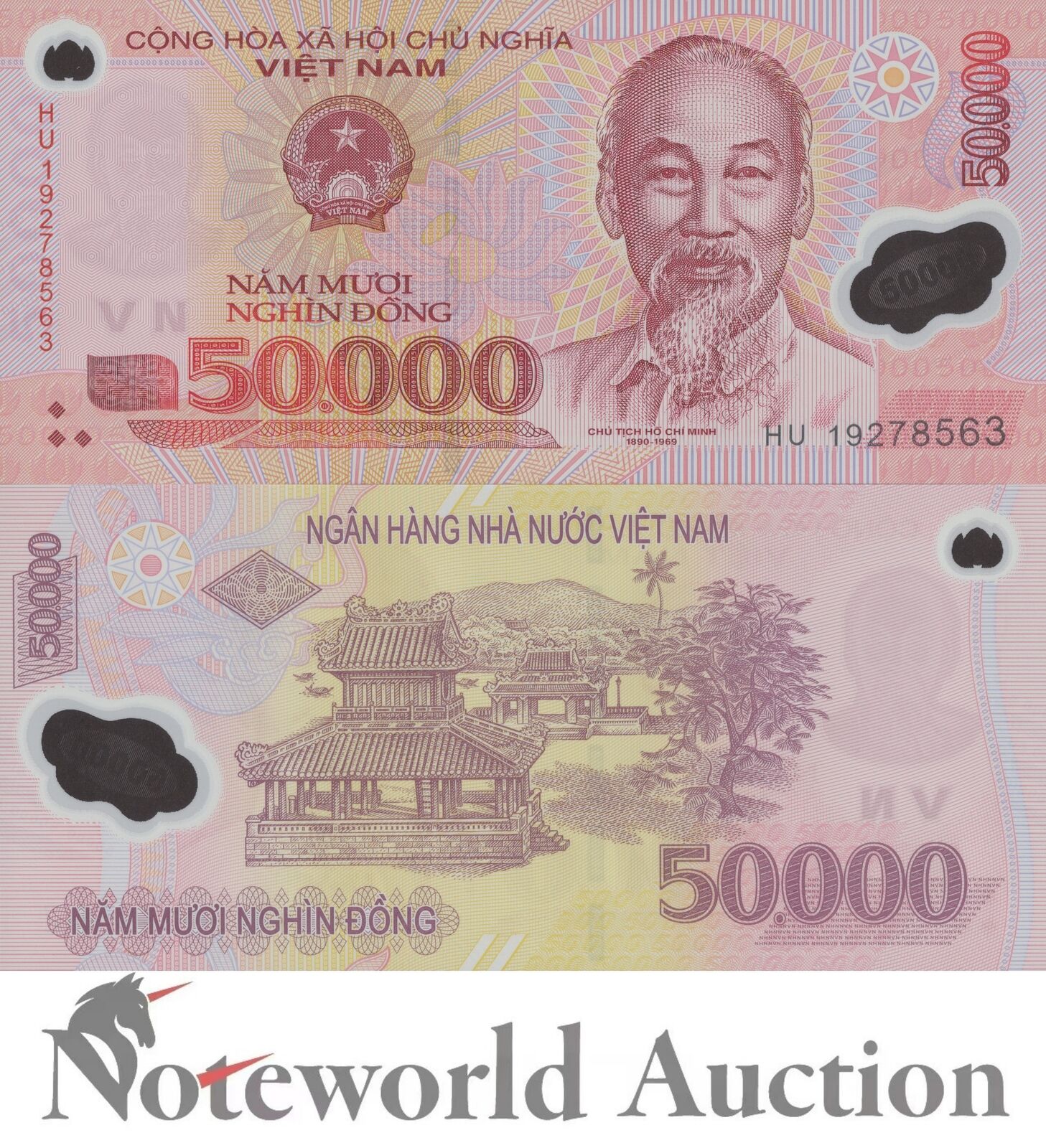 VIET NAM VIETNAM 50000 DONG 2019 P 121 Polymer UNC