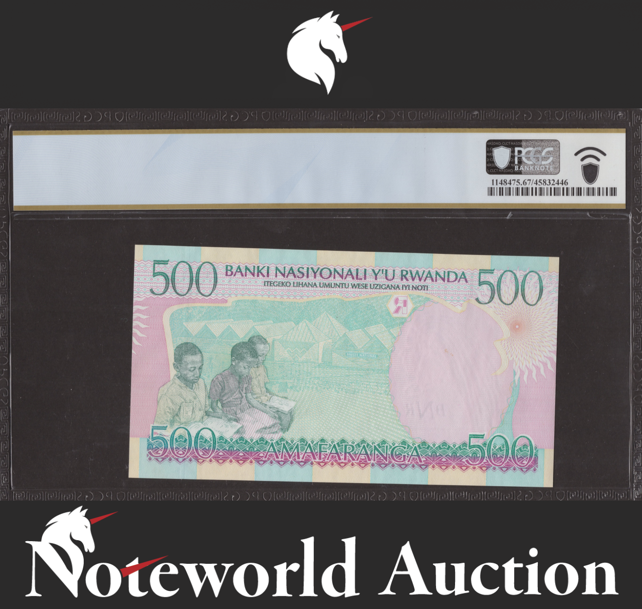 Rwanda 500 Francs ND (1998) P 26p Color Trial Specimen UNC PCGS 67 PPQ