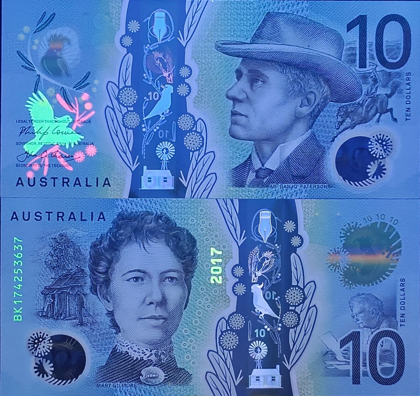 AUSTRALIA 10 Dollars 2017 P 63 Polymer UNC