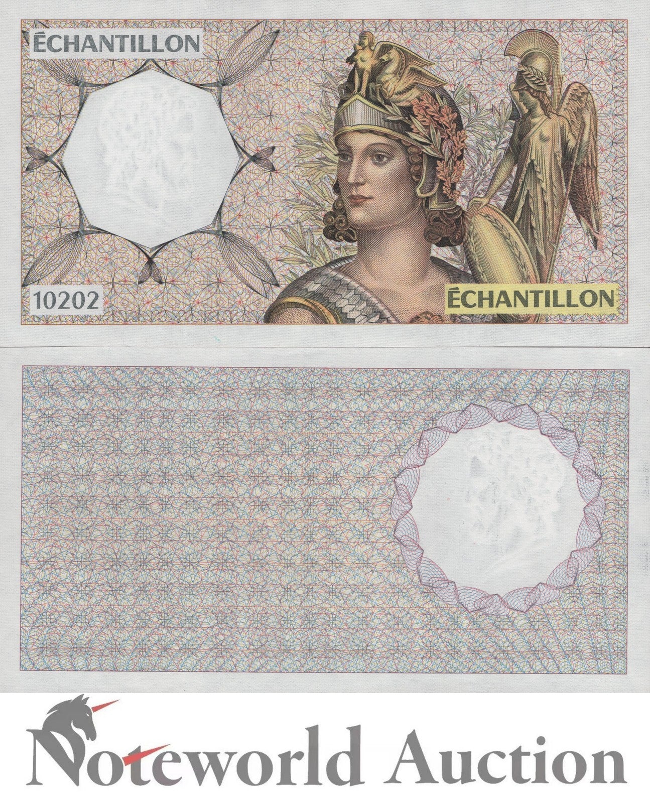 Banque du France (FRA) TEST NOTE No Units Jupiter 10202 UNC