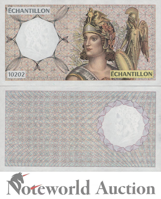 Banque du France (FRA) TEST NOTE No Units Jupiter 10202 UNC