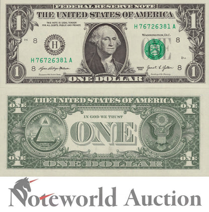 UNITED STATES USA 1 Dollar 2021 P 549 St Louis MO New Signatures UNC