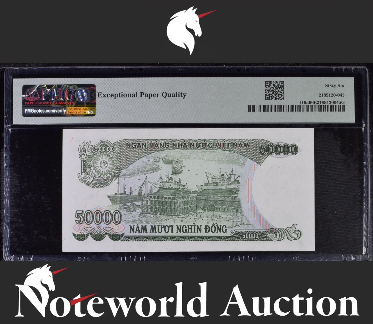 Viet Nam State Bank 50000 Dong 1994 P 116a UNC PMG 66 EPQ