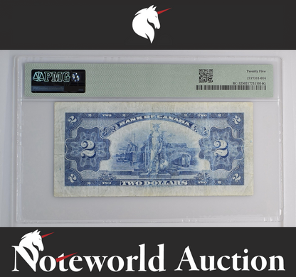 Canada Bank of Canada English $2 1935 BC-3 VF PMG 25