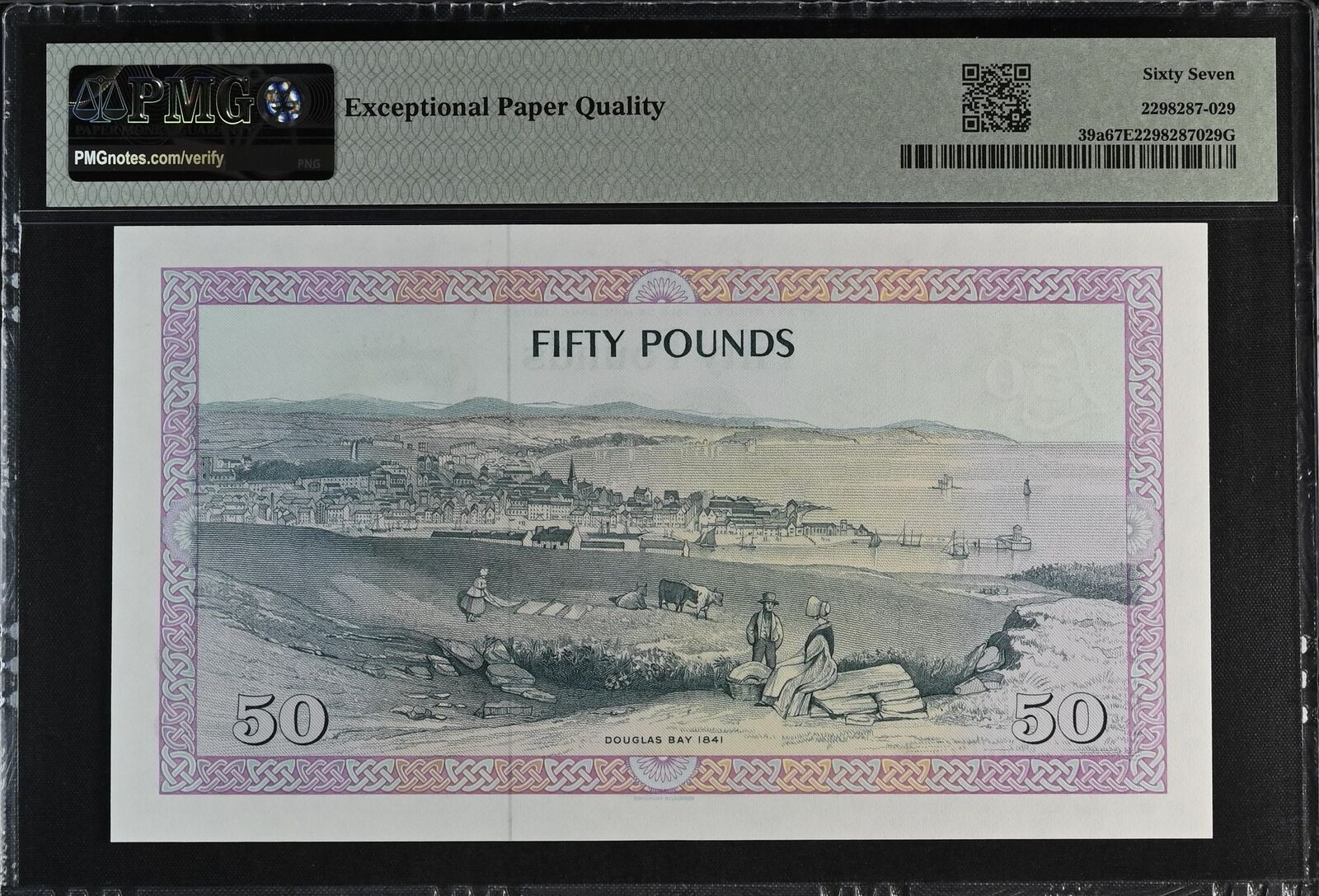 ISLE OF MAN 50 Pounds 1983 P 39a UNC PMG 67 EPQ