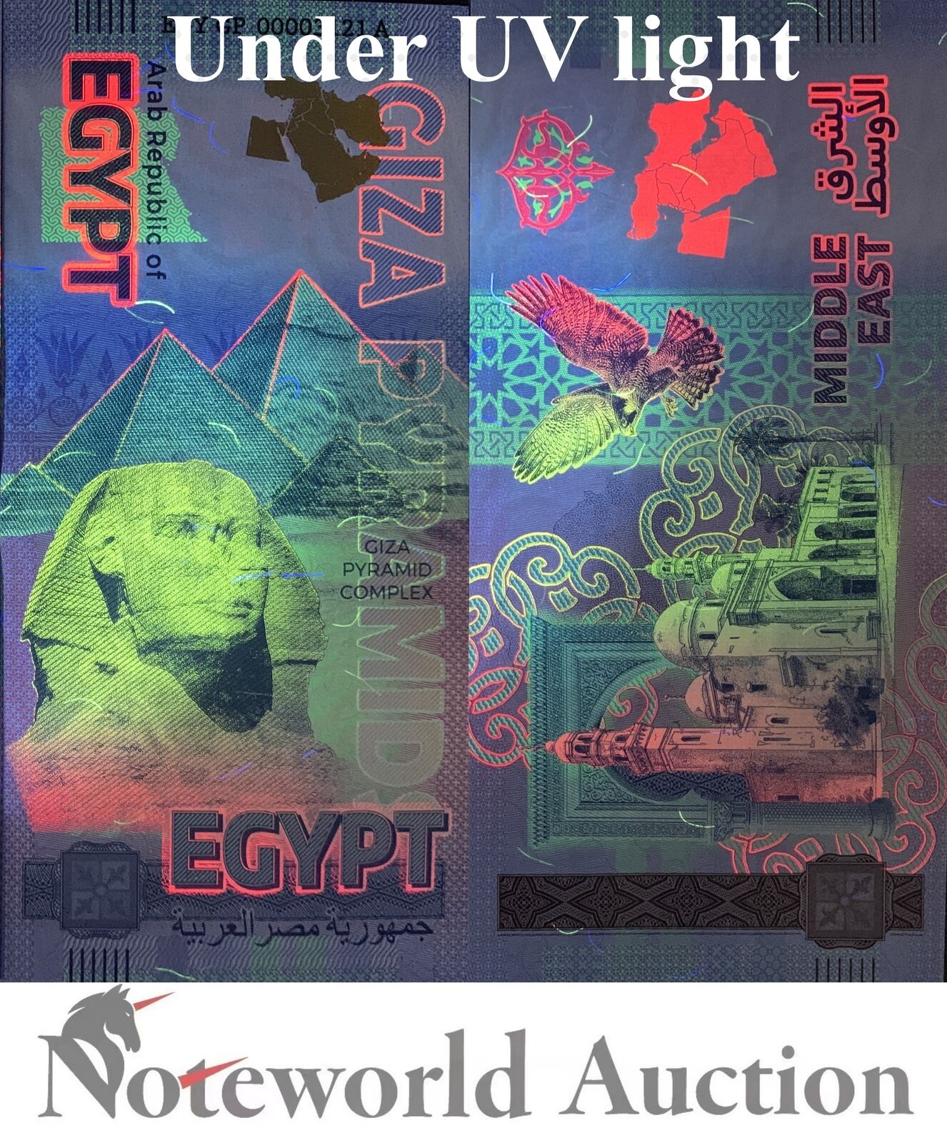 GERMANY TEST NOTE - 2024 Arab Republic of Egypt Giza Pyramid Complex UNC