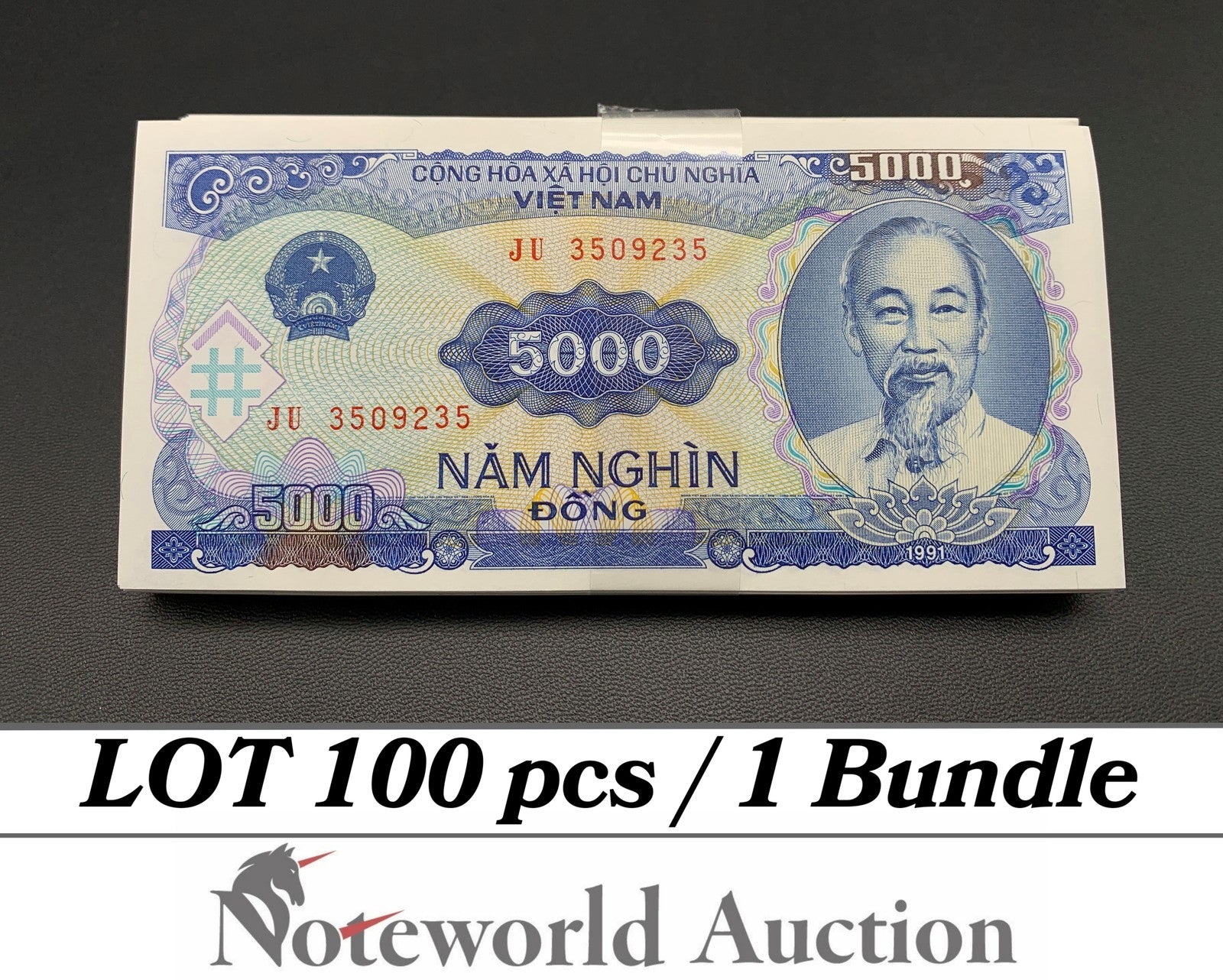 VIET NAM VIETNAM 5000 Dong 1991 P 108 Lot 100 pcs Bundle UNC