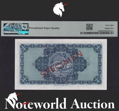 Scotland British Linen Bank £1 1961 P 162s SPECIMEN UNC PMG 68 EPQ TOP POP