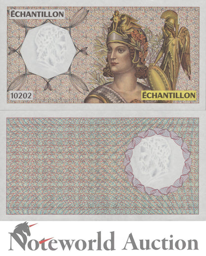 FRANCE Test Note échantillon 10202 AU UNC