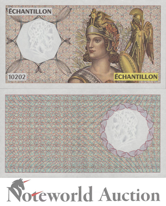 FRANCE Test Note échantillon 10202 AU UNC