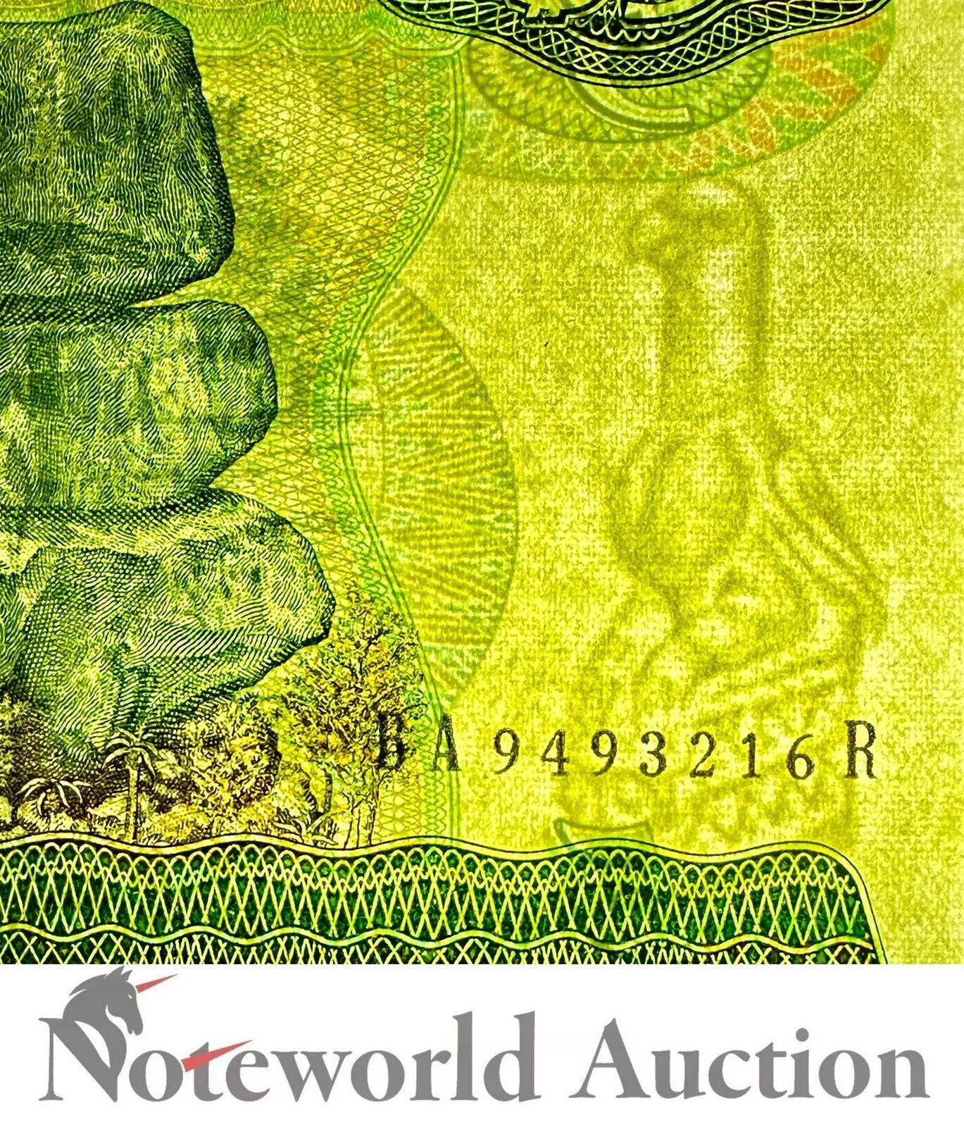 Zimbabwe 5 Dollars 1994 P 2e Rare Long Neck WaterMark UNC PMG 67 EPQ 2nd Top Pop